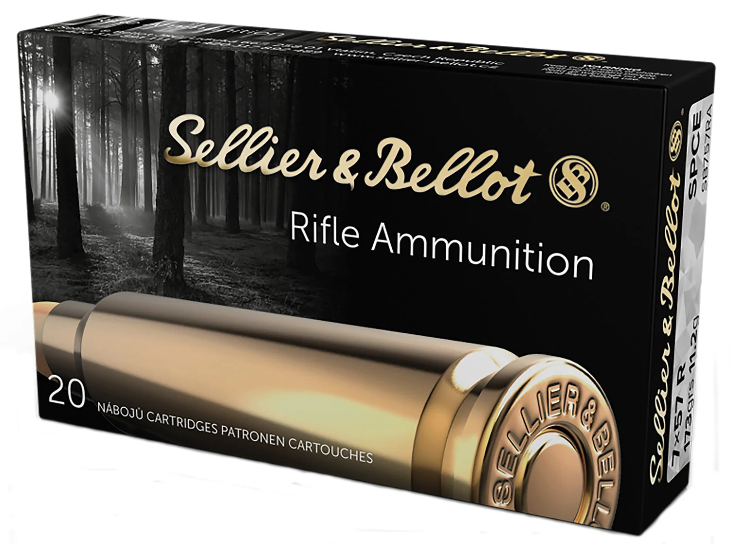 Sellier & Bellot (S&B) SB757RASoft Point Cut Through Edge173 Grain 7x57mmR
