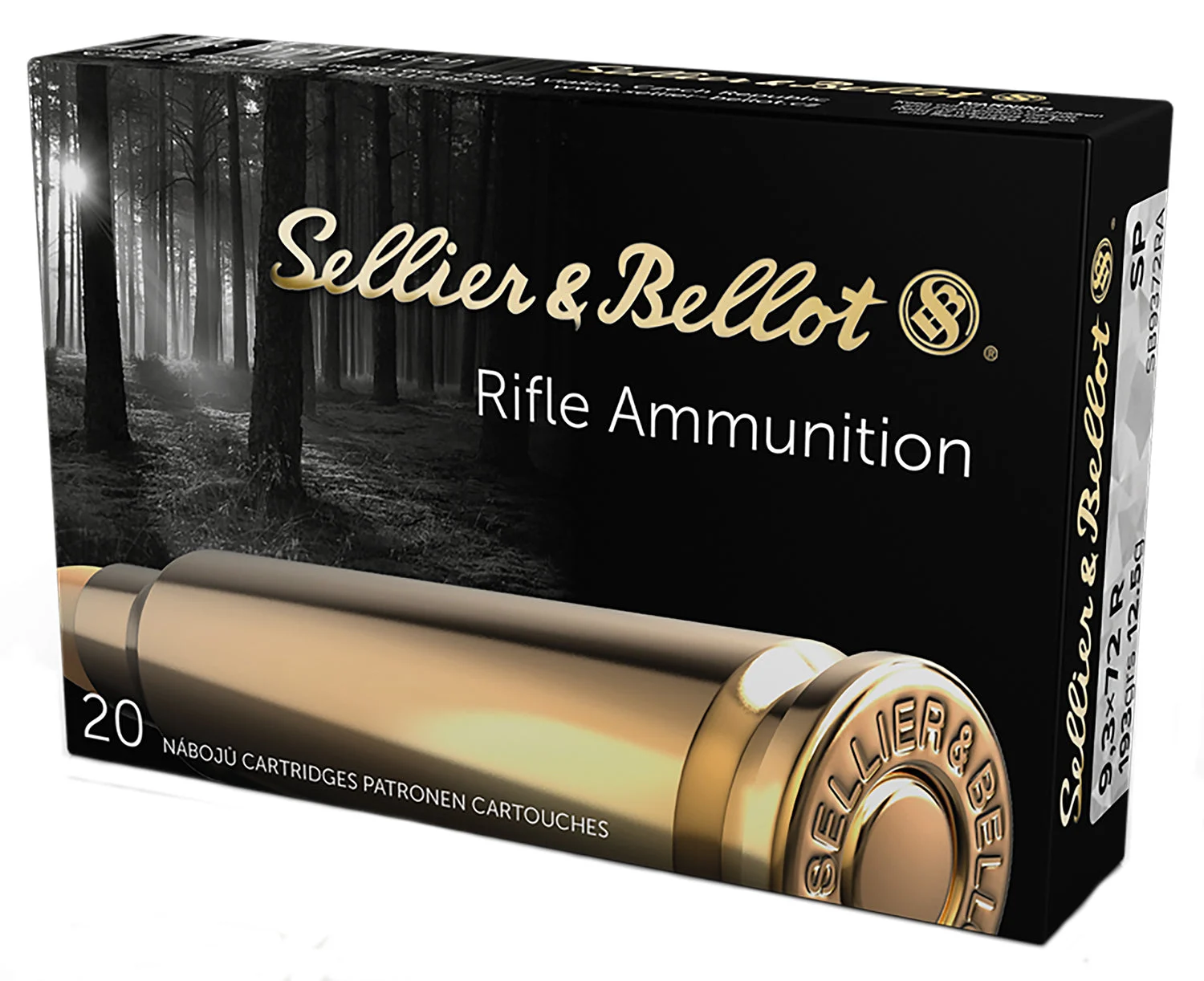 Sellier & Bellot (S&B) SB9372RASoft Point SP 193 Grain 9.3x72mmR