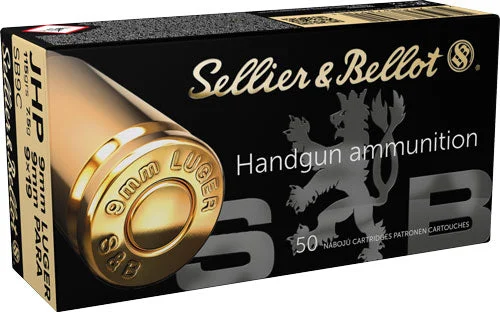 Sellier & Bellot (S&B) SB9CJacketed Hollow Point JHP 115 Grain 9mm Luger/Parabellum