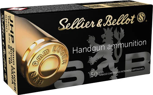 Sellier & Bellot (S&B) SB9DJacketed Hollow Point JHP 124 Grain 9mm Luger/Parabellum