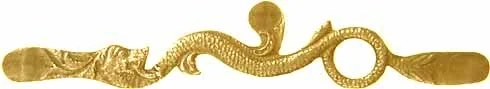 Serpent sideplate,for aNorth West Trade Gun,wax cast brass