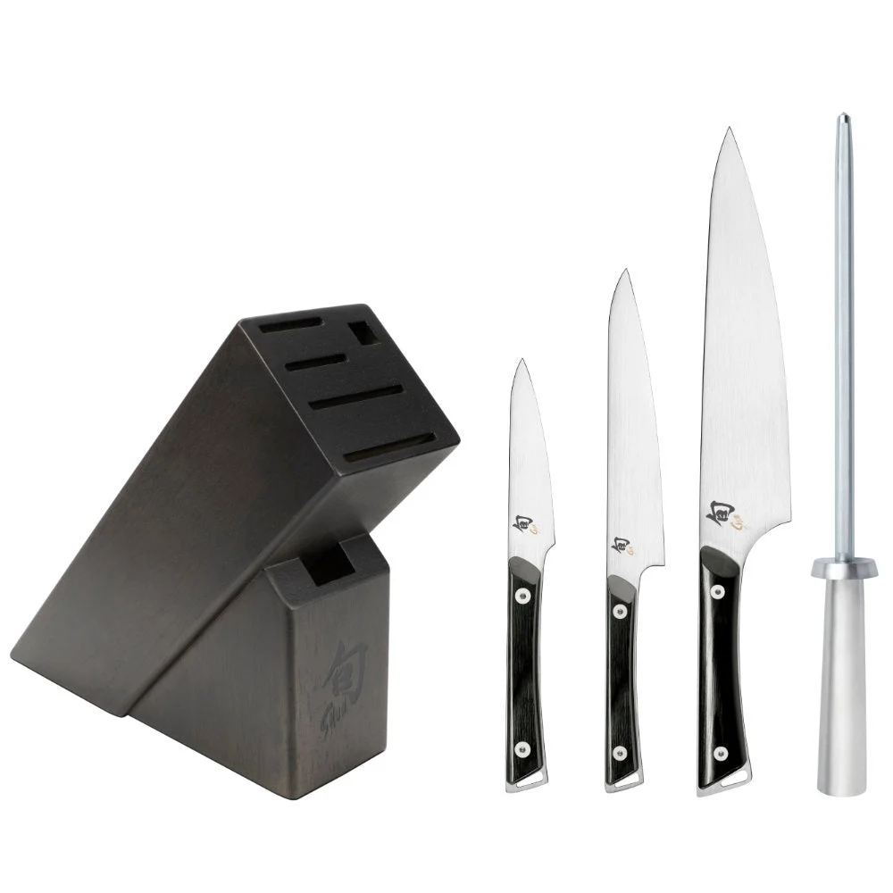Shun Kazahana 5-Piece Starter Knife Block Set