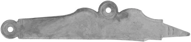 Sideplate for Bucks County longrifles, iron