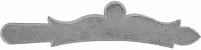 Sideplate for a classic Longrifle,wax cast steel