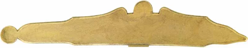Sideplate for English Fowlers, wax cast brass