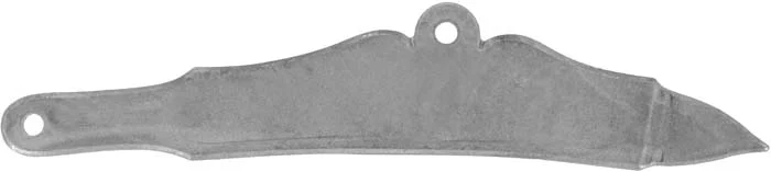 Sideplate for a Jaeger or Fowler, wax cast nickel silver