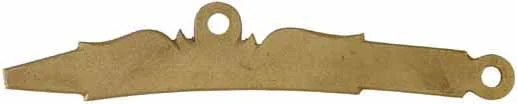 Sideplate for left hand L&R's Bailes Lock, brass