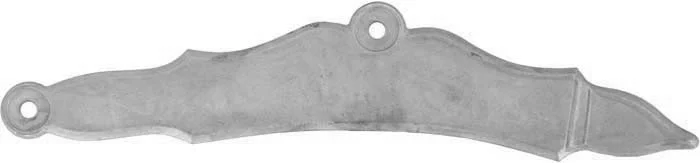 Sideplate for our Jaeger Rifles, wax cast nickel silver