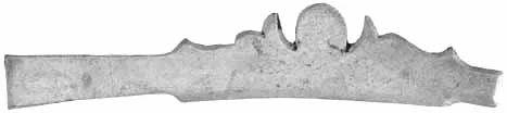 Sideplate for your Classic Longrifles, sand cast nickel silver
