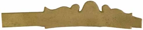 Sideplate for your Popular Longrifles, sand cast brass