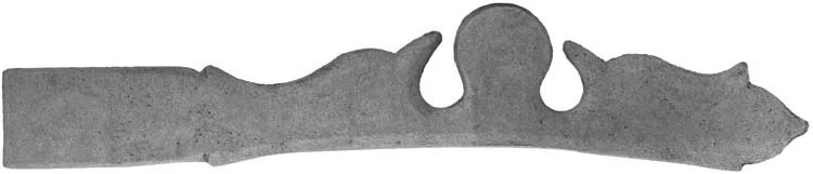 Sideplate for your Popular Longrifles, sand cast nickel silver