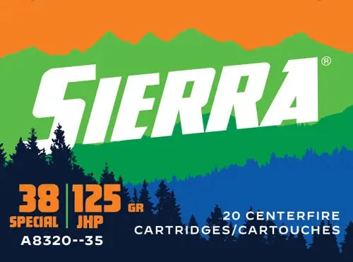 SIERRA 38 SPECIAL 125GR SPORT MASTER JHP 20RD