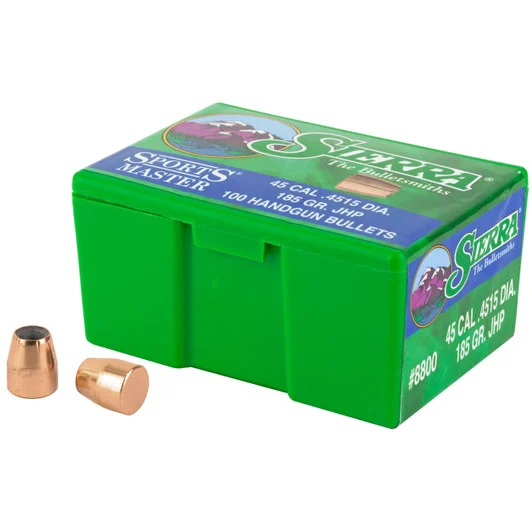 Sierra 45 Cal 185GR JHP 100CT