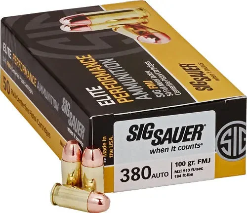 SIG 380 ACP 100GR FMJ 50RD