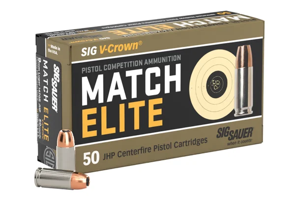 SIG 9MM LUGER 147GR ELITE COMPETITION JHP 50RD