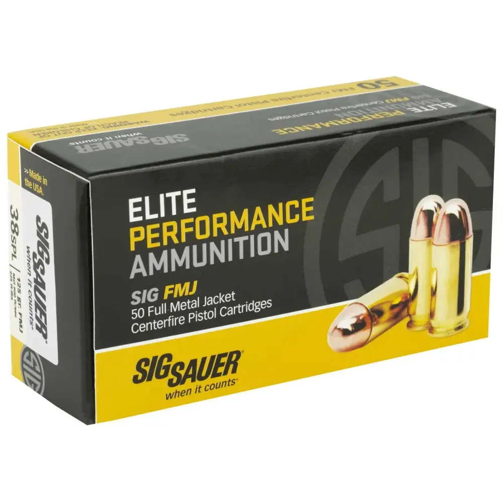 Sig Sauer Elite Performance .38 Special 125 gr FMJ ammo
