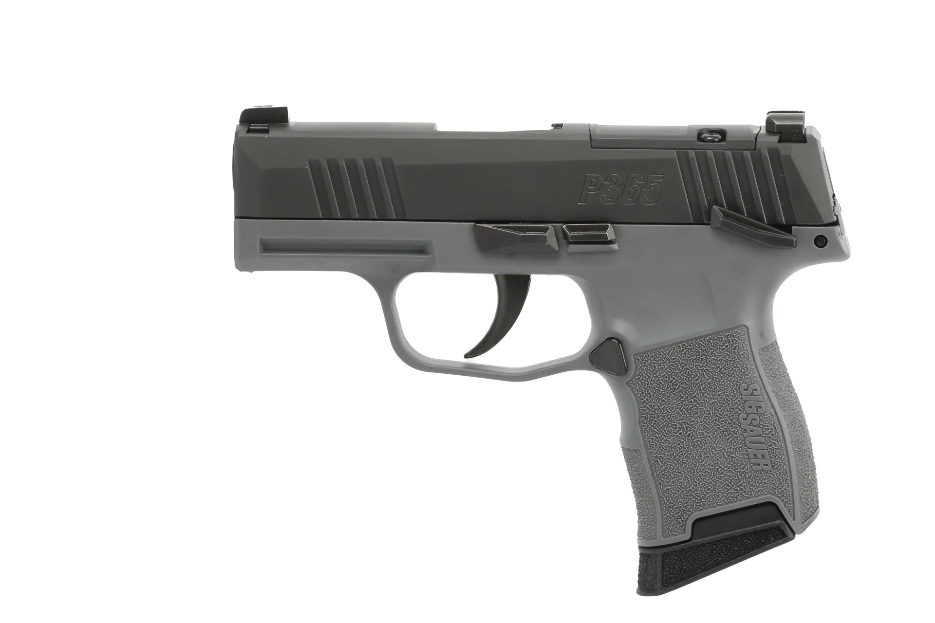 SIG Sauer P365 9mm 3.1″ Barrel Optic Ready 10+1 Rounds – Nitron/Gray – Manual Safety – 365-9-BXR3P-GR-MS