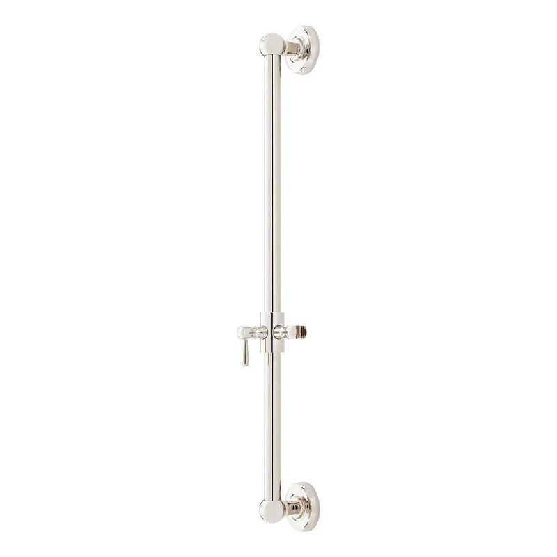 Signature Hardware 30 in. Shower Rail in Polished Nickel | Ferguson