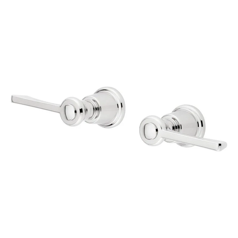 Signature Hardware Marceau Lever Handles for Floor Mount Tub Filler in Chrome | Ferguson