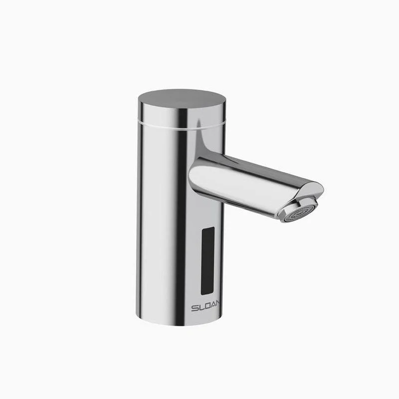 Sloan Optima 0.5 gpm Hardwired Sensor Bathroom Sink Faucet with Integrated Side Mixer in Polished Chrome (Transformer Power Supply Not Included) | Ferguson