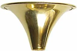 Small Brass Funnel,1-1/2" diameter tapering to just over 1/4" diameter
