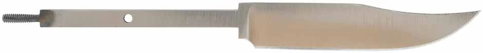 Small Texas Bowie Carbon Steel Knife Blade Blank,5" blade, ground finish, made in the U.S.A.