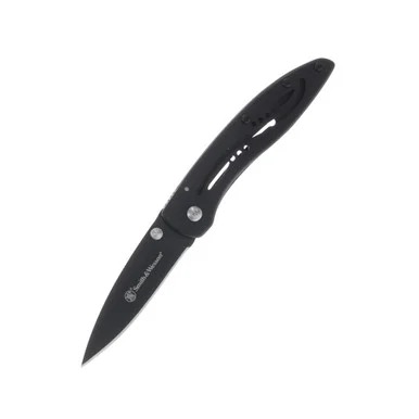 Smith and Wesson CKLPB Drop Point Folding Knife 2.28in Black Oxide Blade SWCKLPB