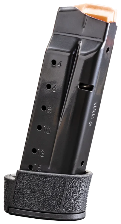 Smith & Wesson Magazine, 9mm, 15rd, Black, Fits Shield Plus/Equalizer