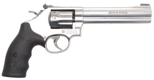 Smith & Wesson Model 648 22 WMR, 6" Barrel, Stainless Steel, Black Synthetic Grip, 8rd