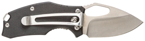 Smiths Products Lil Choncho 2.20" Folding Drop Point Plain Polished 400 SS Blade/Black G10 Handle Includes Pocket Clip