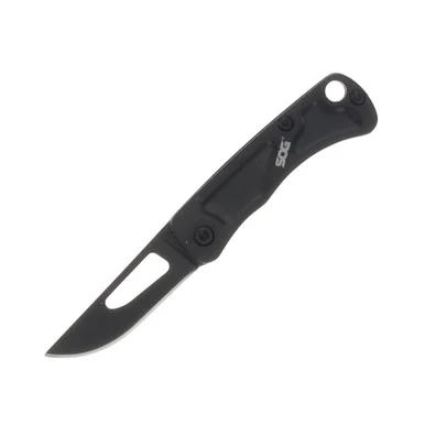 SOG Knives Centi I Folding Knife Black 1.4in Drop Point Blade SOGCE1002