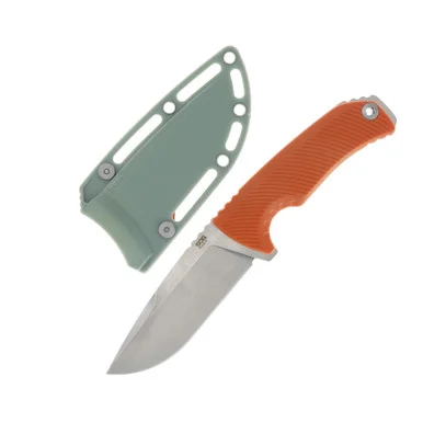 SOG Knives Tellus Fx Blaze Orange Fixed Blade 4.2in Stonewash Clip Point SOG17060341
