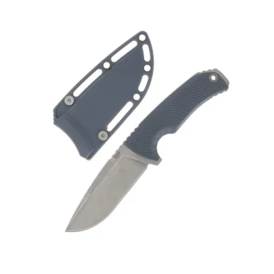 SOG Tellus Fx Wolf Gray Fixed Blade Knife 4.2in Stonewash Clip Point Blade SOG17060241