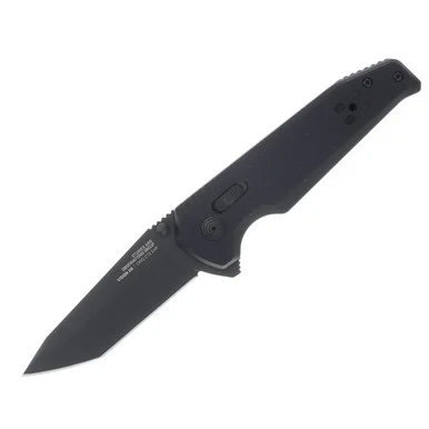 SOG Vision XR Folding Knife 3.36 Inch Plain Black TiNi Tanto 12570157