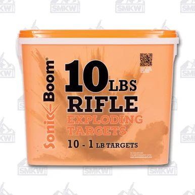 Sonic Boom 1lb Rifle Target 10pk - High-Viz Binary Exploding Targets SBT0110P