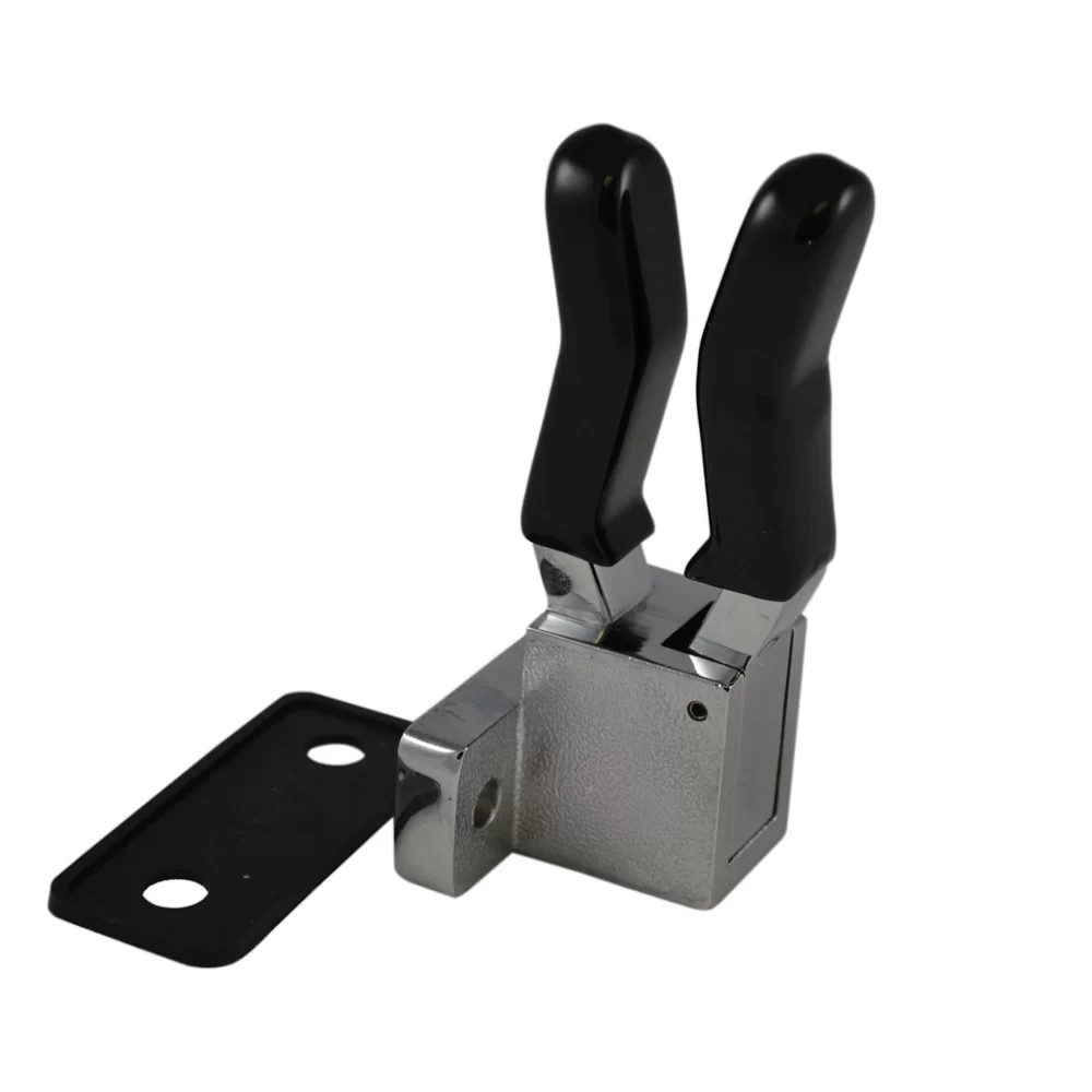 South Park Corporation Axe Handle Bracket, Side Mount, Zinc w/ Chrome Rubber Coated