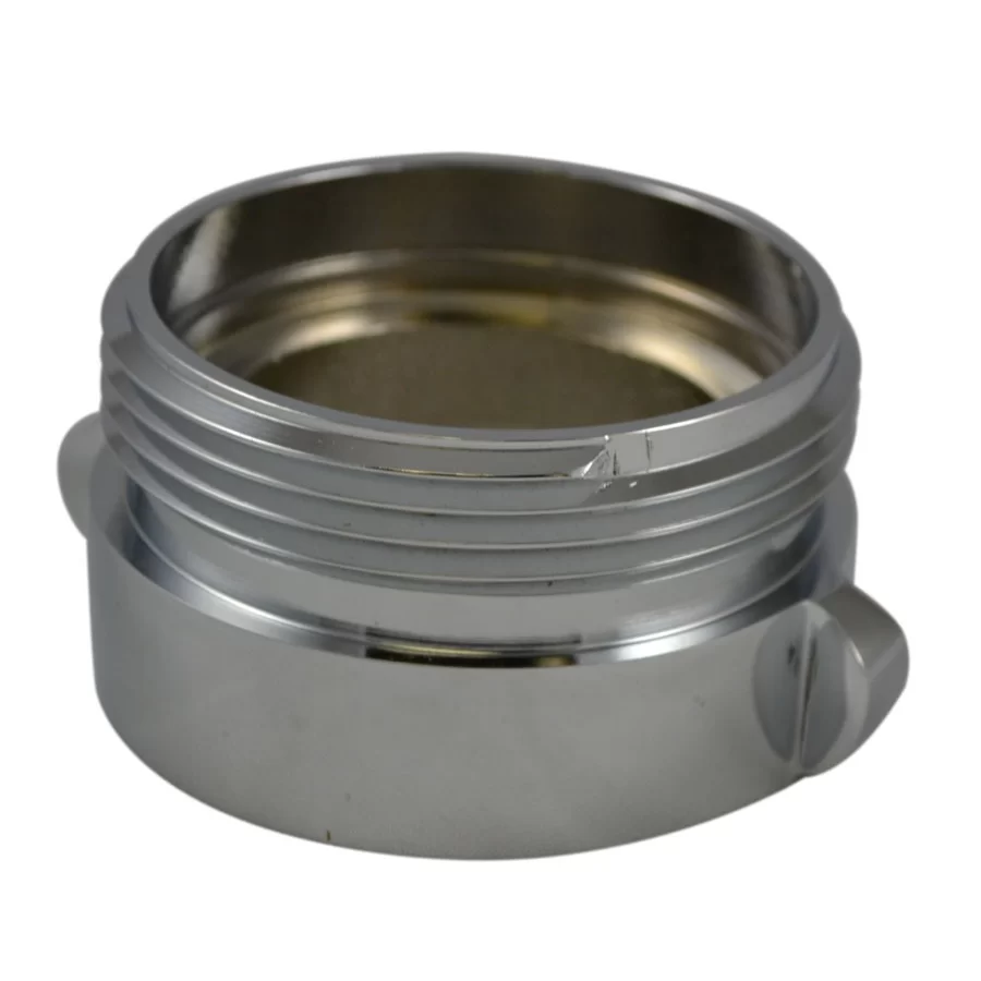 South Park Corporation Chrome Plated Adapter, Custom Thread 2.5″ Female Rigid X Custom Thread Male