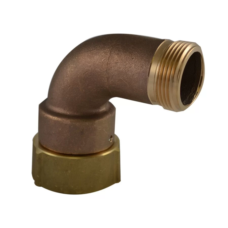 South Park Corporation Discharge Elbow, 90 degree bend without flange. 1.5″ NPT swivel x 1.5″ NST M