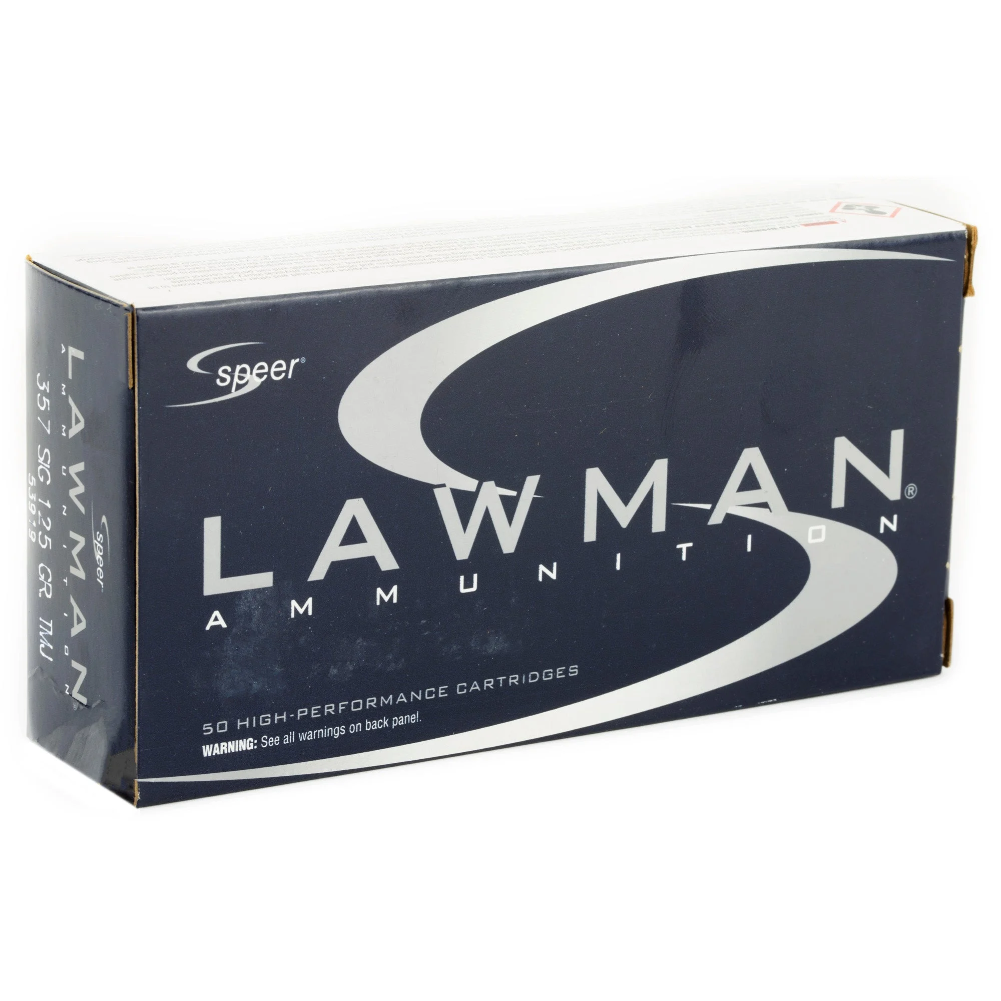 Speer 53919 Lawman Total Metal Jacket Flat Nose125 Grain .357 Sig