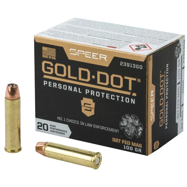 SPEER GOLD DOT 327FED 100GR HP 20RD