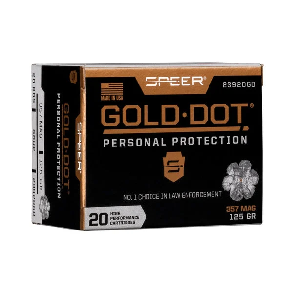 SPEER GOLD DOT 357MAG 125GR HP 20RD