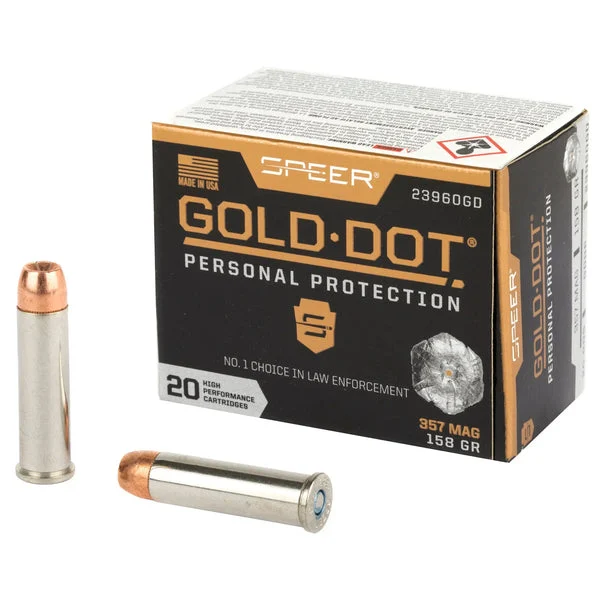 SPEER GOLD DOT 357MAG 158GR HP 20RD