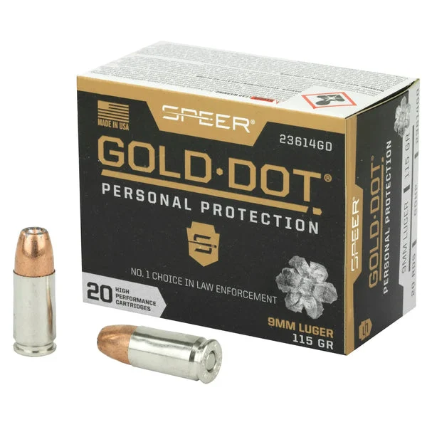 SPEER GOLD DOT 9MM 115GR HP 20RD