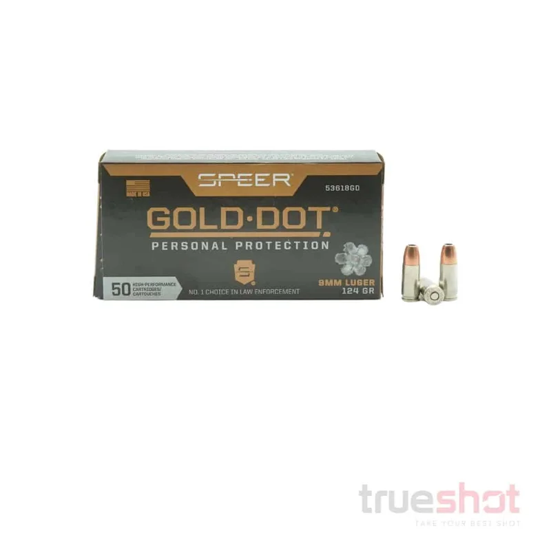 Speer Gold Dot 9mm 124 Grain JHP – High-Quality Self-Defense Ammunition