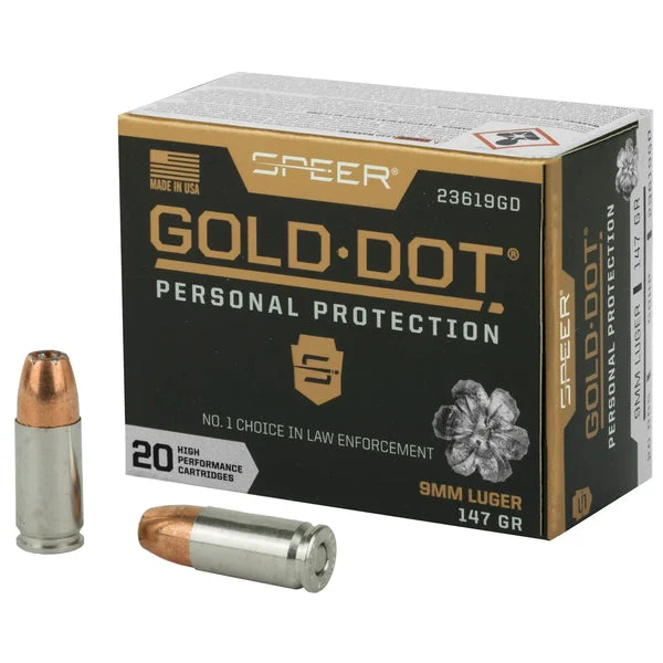 SPEER GOLD DOT 9MM 147GR HP 20RD