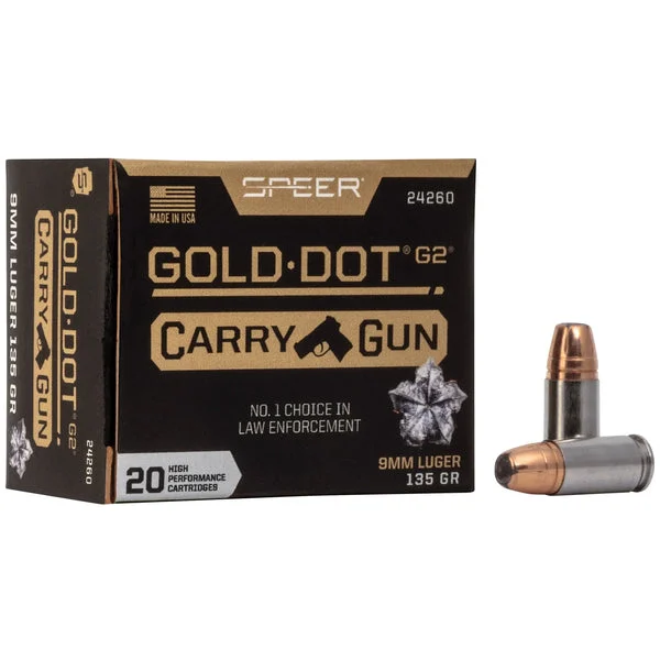 SPEER GOLD DOT CARRY GUN 9MM 135GR HP 20RD
