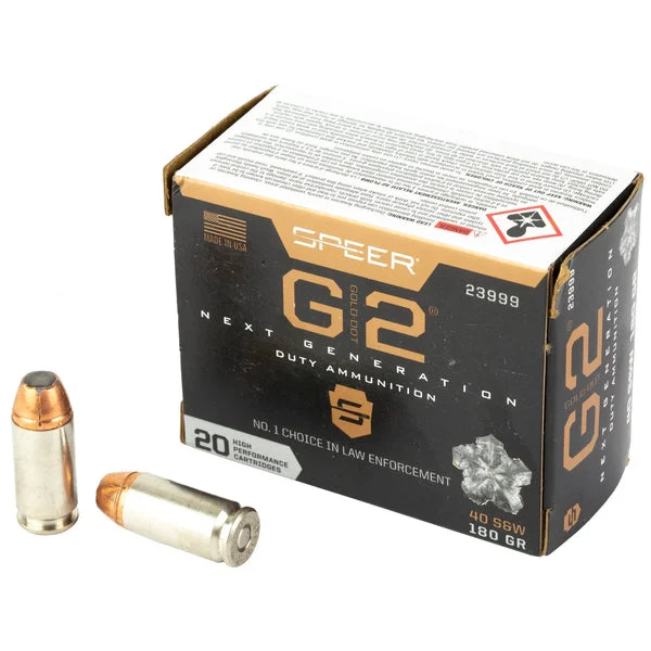 SPEER GOLD DOT G2 40S&W 180GR 20RD