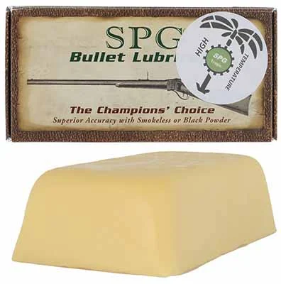 SPG Bullet Lubricant,one 8 ounce block, for Black or Smokeless Powder,high temperature formula