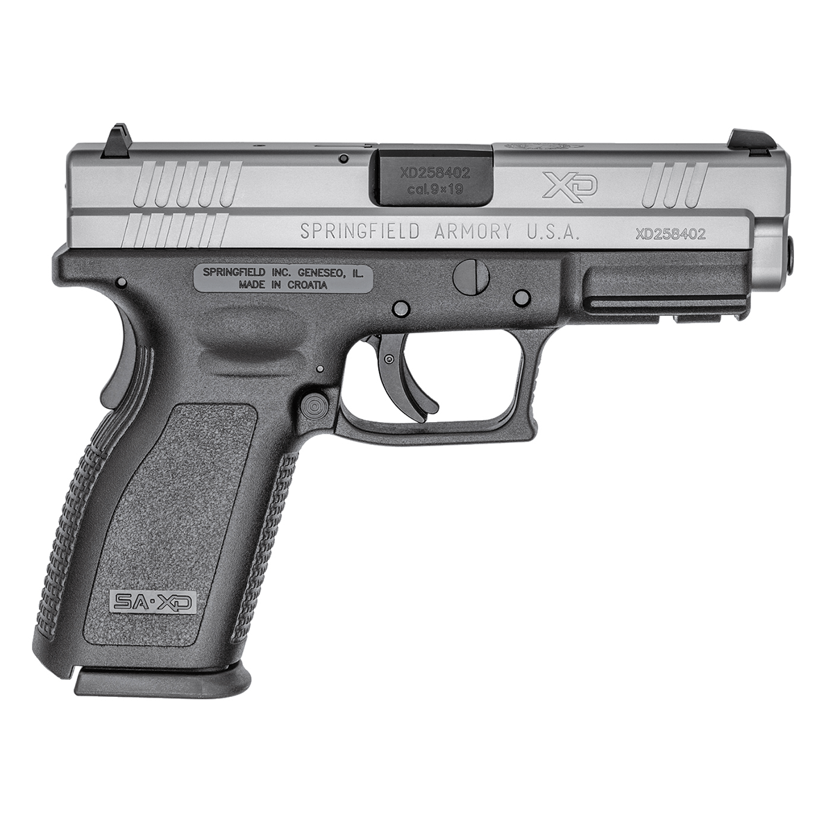 Springfield Armory XD 4″ Service Model 9mm Handgun (CA Complaint)