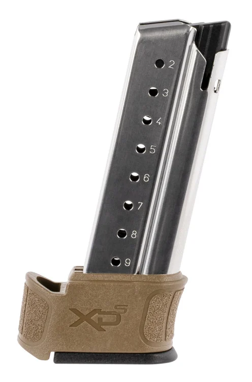 Springfield XD-S Mod.2 Magazine 9mm, Flat Dark Earth Mag Sleeve, 9rd